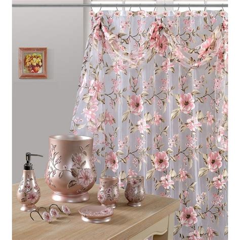 chanelle sheer single shower curtain.